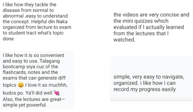 Stellar Review PNLE 'concise, convenient, organized content' testimonial
